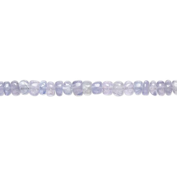 Tanzanite 1pkg1, hand-cut rondelle bead 8 inch 3x1mm-4x3mm image number 0