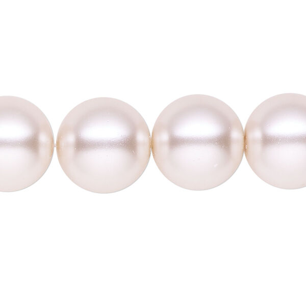 Pearl 1pk light pink, Celestial Crystal® 14mm round 15.5-16 inch image number 0