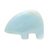 Amazonite 1pkg1, top-drilled and half-drilled Zuni-style bear focal natural, 34x22mm-38x28mm image number 2