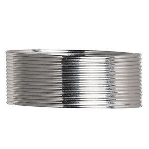 Wire, sterling silver, dead-soft, half-round, 22 gauge. Sold per pkg of 5 feet.