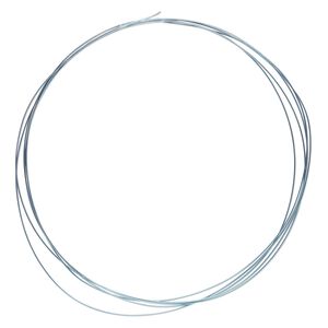 Wire, anodized niobium, light blue, half-hard, round, 24 gauge. Sold pkg of 5 feet.