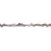 Mother-of-pearl shell 1pkg1, triangle tube bead 14 inch thistle and tan 7x6mm-11x8mm image number 1