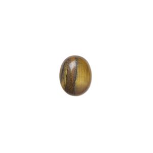 Tigereye 1pkg10, calibrated oval cab natural 10x8mm