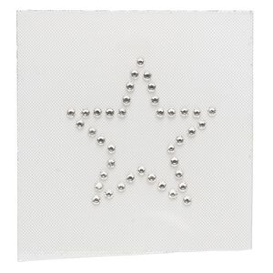 Iron-on transfer 1pk crystal clear, Preciosa Czech crystal 32mm star