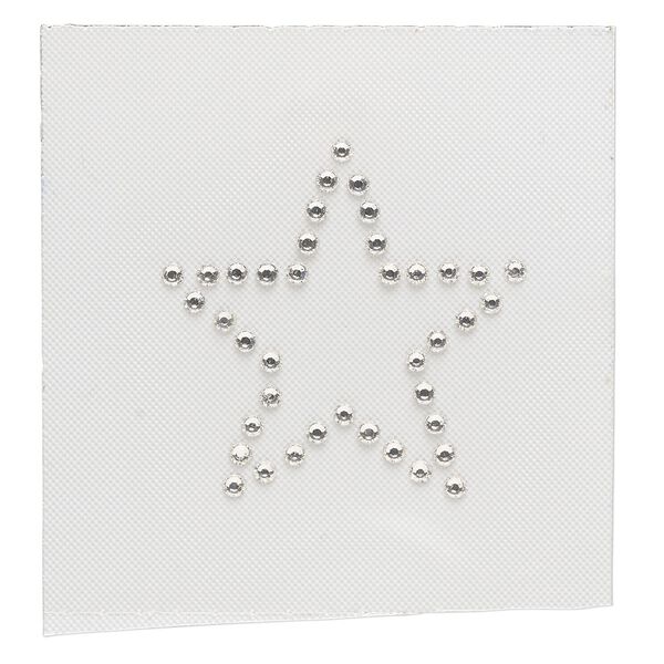 Iron-on transfer 1pk crystal clear, Preciosa Czech crystal 32mm star image number 0