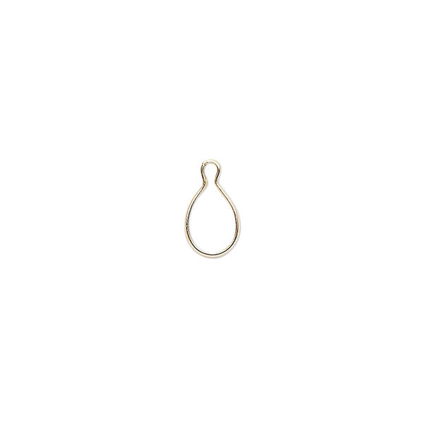 Drop, Wrap-Tite®, 14Kt gold-filled, 7x5mm pear bezel setting. Sold per pkg of 2. image number 0