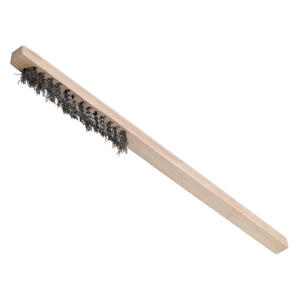 Fine steel wire brush, 8-1/4x5/8 inches. Sold individually. image number 0