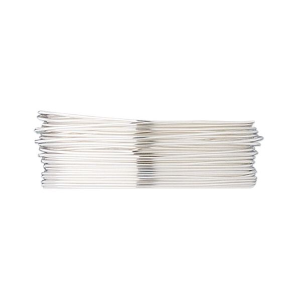 Wire, fine silver, dead-soft, round, 26 gauge. Sold per pkg of 5 feet. image number 0