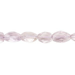 Amethyst 1pkg1, hand-cut faceted puffed oval bead natural 14 inch 8x6mm-12x7mm