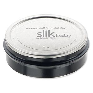 Metal clay conditioner and release, slikbaby. Sold per 2-ounce tin.