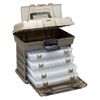 Tote, Plano® Storage Systems, graphite and sandstone colored, 16-1/2 x 12 x 16 inches. Sold individually. image number 2