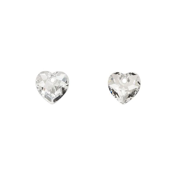 Drop 72pk crystal, Swarovski® 8mm pendant heart cut 6432 image number 0