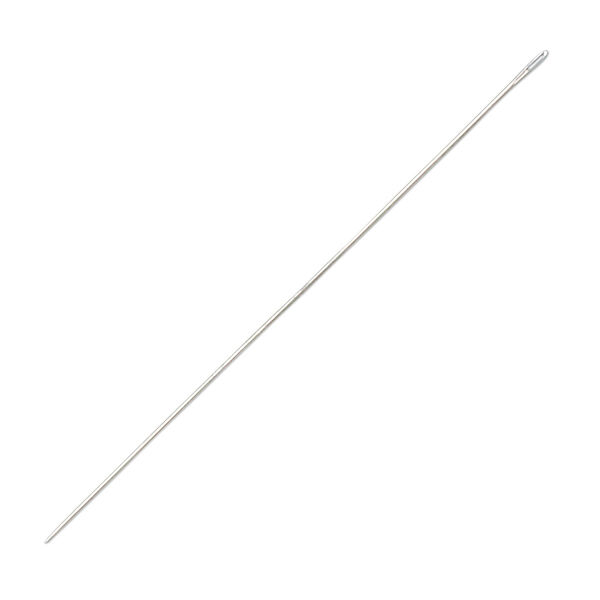 Needle, John James English, nickel-plated steel, #12 with 0.57mm eye width, 2 inches. Sold per pkg of 25. image number 0