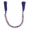 Amethyst (natural) 1pkg1, hand-cut faceted flat round bead, 7 inches 9mm image number 2
