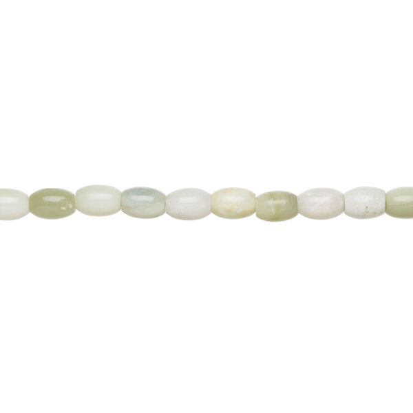 New "jade" 1pkg1, barrel bead natural, 15 inch 19x15mm-23x15mm image number 1