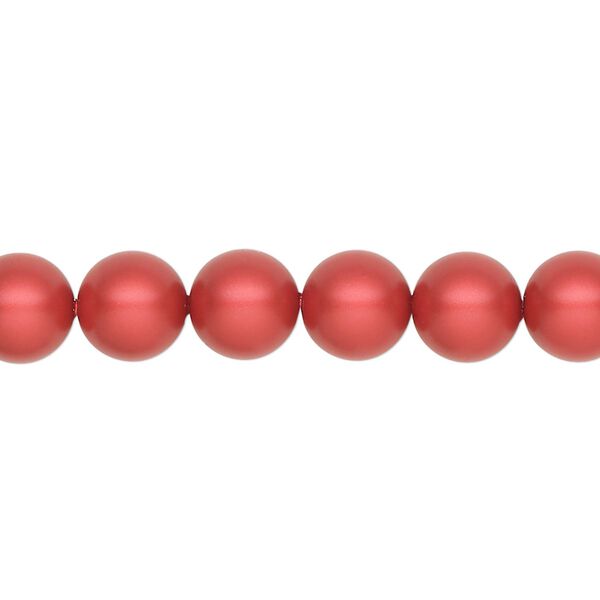 Pearl 50pk rouge, Crystal Passions® 8mm round 5810 image number 0