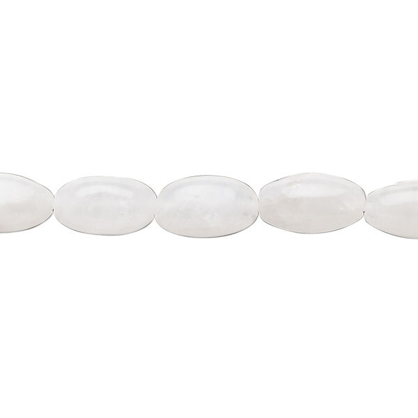 Bead, rainbow moonstone (natural), 7x4mm - 11x6mm hand-cut oval, C grade, Mohs hardness 6 to 6-1/2. Sold per 15-1/2" to 16" strand. image number 0
