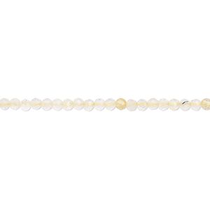 Golden rutilated quartz 1pkg1, faceted round bead natural 13 inch 1.5-2mm