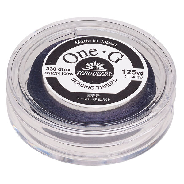 Thread, One-G™, nylon, pkg/125 yards, navy, size 0. image number 0