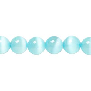 Selenite 1pkg1, round bead 15.5-16 inch 8mm
