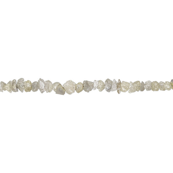Bead, diamond (natural), light lime green, mini chip, Mohs hardness 10. Sold per 8-inch strand. image number 0