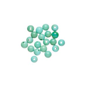 Blue-green sleeping beauty turquoise 1pkg20, round bead natural 3mm