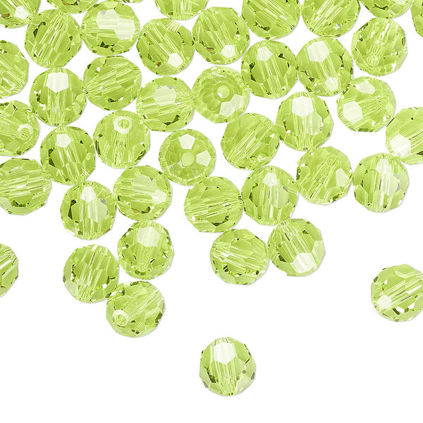 Bead 144pk citrus green, Crystal Passions® 6mm round 5000 image number 0