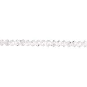 Bead 1pk 16 facets transparent clear, Celestial Crystal® 3mm bicone 15.5-16 inch