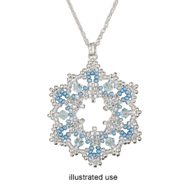 Book, "Beaded Lace Snowflake Ornaments" by Sandra D. Halpenny. Sold individually. image number 1