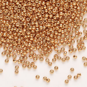 Seed bead, Miyuki 1pkg250g glass, #11 rocaille, Duracoat&reg; opaque galvanized muscat (RR-4206)