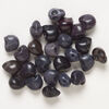 Bead mix, "howlite" (imitation) resin 1pkg25, opaque dark blue and black, 17x14mm-18x15mm skull. image number 1