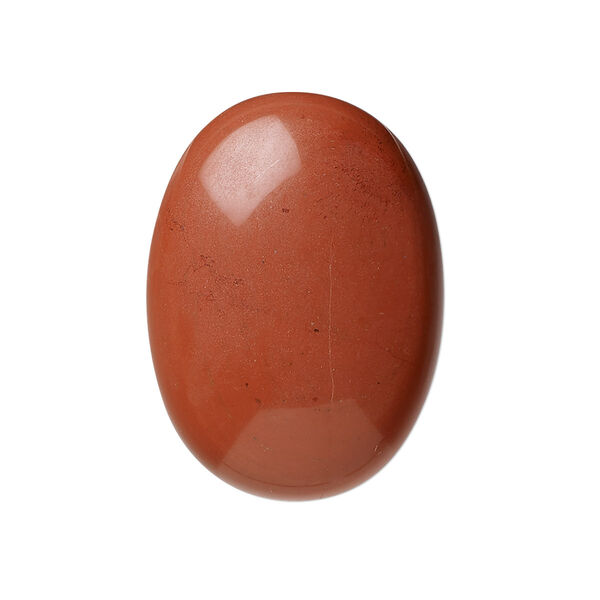Cabochon, red jasper (natural), 30x22mm calibrated oval, B grade, Mohs hardness 6-1/2 to 7. Sold per pkg of 2. image number 0