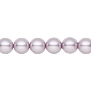 Pearl 100pk lavender, Preciosa Czech crystal 8mm round
