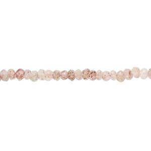 Lodolite 1pkg1, hand-cut faceted rondelle bead 13 inch 2x1mm-3x2mm
