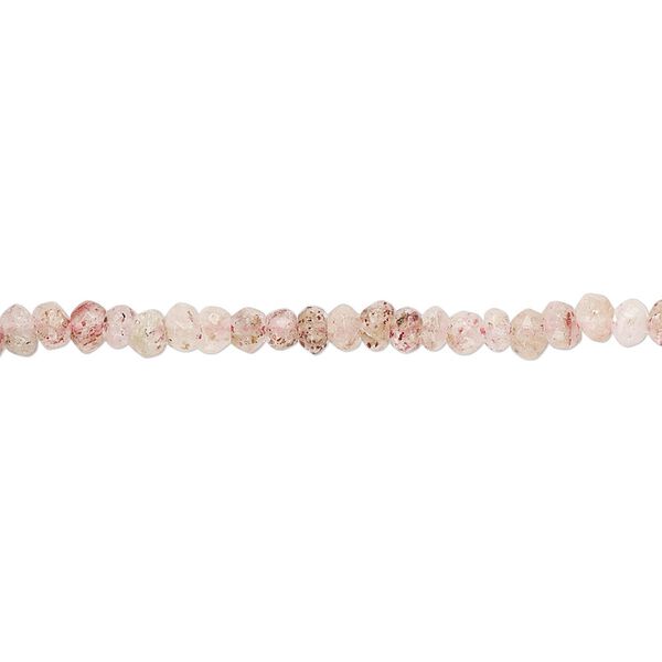 Lodolite 1pkg1, hand-cut faceted rondelle bead 13 inch 2x1mm-3x2mm image number 0