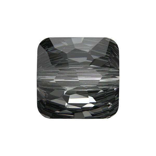 Bead 1pkg288 crystal silver night, Swarovski®, 6mm puffed square 5035 image number 0