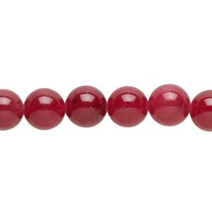 Quartz 1pkg1, round bead 15 inch 7-9mm