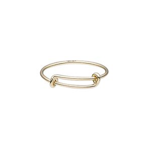 Ring, 14Kt gold-filled, 1mm wide, adjustable from size 6-8. Sold individually.