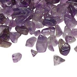 Amethyst 1pkg1, tumbled chip bead natural small to medium