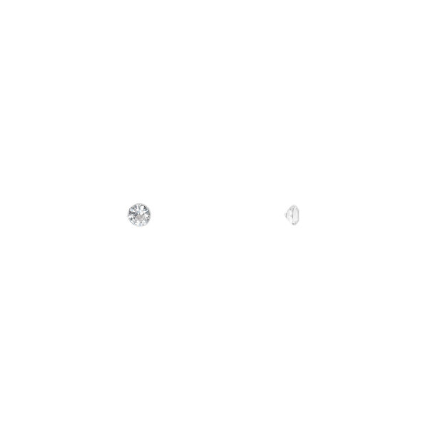 Gem, white topaz (natural), 2mm faceted round, A- grade, Mohs hardness 8. Sold per pkg of 6. image number 0