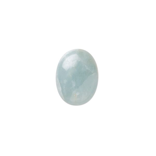 Aquamarine 1pkg1, hand-cut oval cab calibrated 16x12mm image number 0