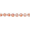 Bead, glass 1pkg8, multicolored, 12mm round with hand-painted flower. image number 1