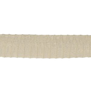 Mesh ribbon, enameled brass, gold, 12mm tubular, fits up to 18mm bead. Sold per 1-meter pkg.