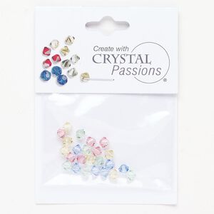 Crystal 1pkg24 Cystal Passions® bicone bead mixed colors 4mm 5328