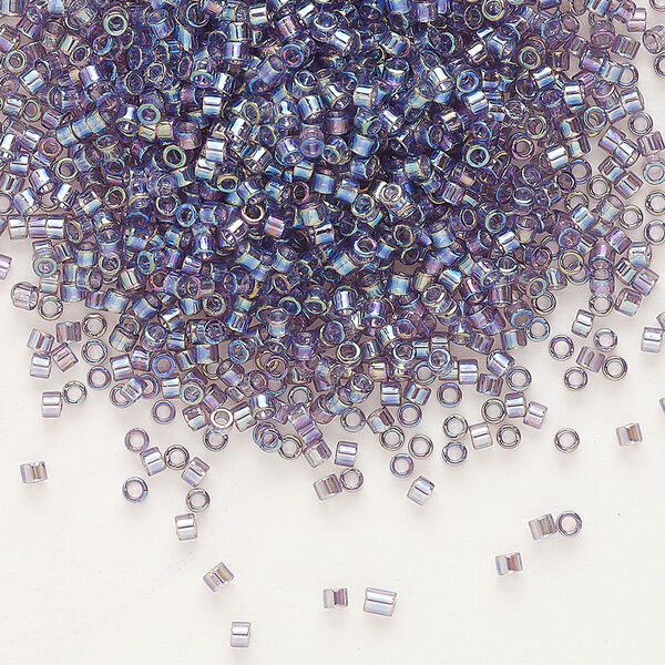 Seed bead, Delica®, glass, pkg/50g, #11 round, translucent rainbow light amethyst (DB-1245). image number 0