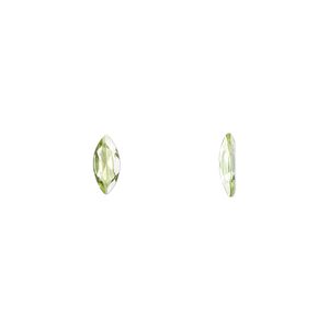 Peridot 1pkg2, hand-cut faceted marquise gem natural 8x4mm