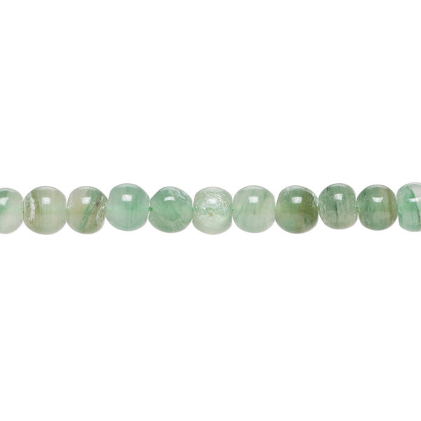 Green aventurine 1pkg1, hand-cut round bead natural, 13 inch 4-5mm image number 0
