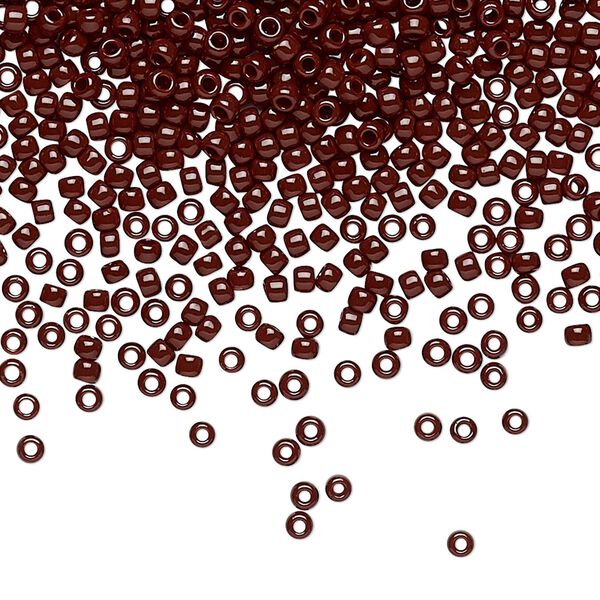Seed bead, TOHO BEADS®, glass, pkg/250g, #11 round, opaque oxblood (TR-11-46). image number 0