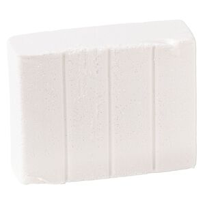 Polymer clay, Sculpey® PREMO, frost white glitter. Sold per 2-ounce bar.