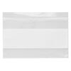 Bag, Tite-Lip™, plastic, clear and white, 5x3-inch side zip with block. Sold per pkg of 100. image number 1